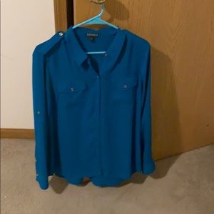 Teal blouse